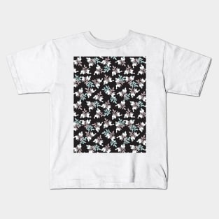 Happy Bunnies and Floral Graden Pattern Kids T-Shirt